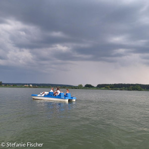 Tretbootfahren